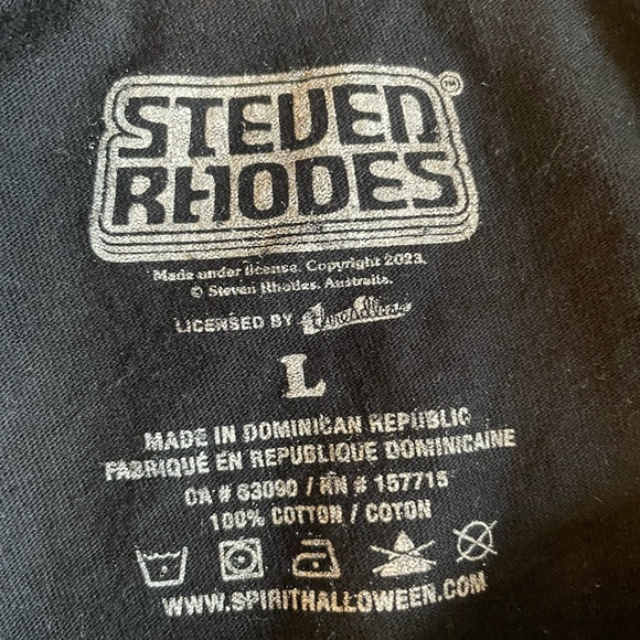 Steven Rhodes Never Accept a Ride From Strangers graphic tee - size Large - Picture 2 of 2